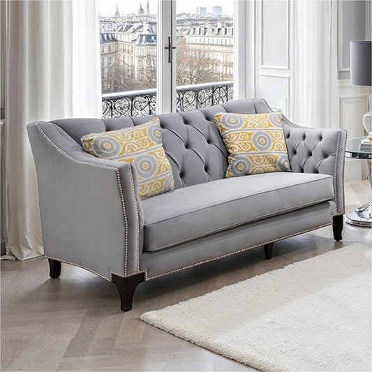  Furniture of America Wilmette SM2296GY-LV Loveseat IMAGE 1