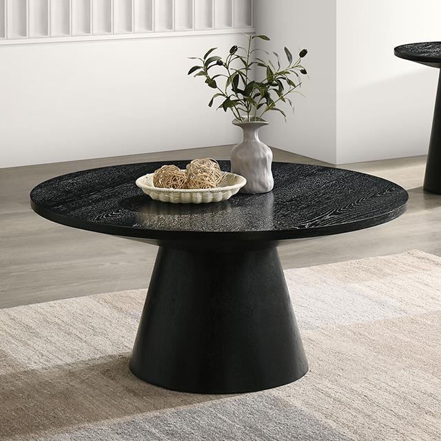  Furniture of America Halewood FM4222BK-36-C-PK 36" Round Cocktail Table IMAGE 1