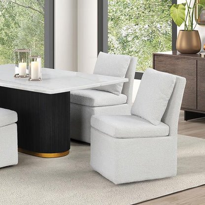  Furniture of America Morges FM3432WH-T-5PC-01LG 5 Pc Dining Table Set IMAGE 2