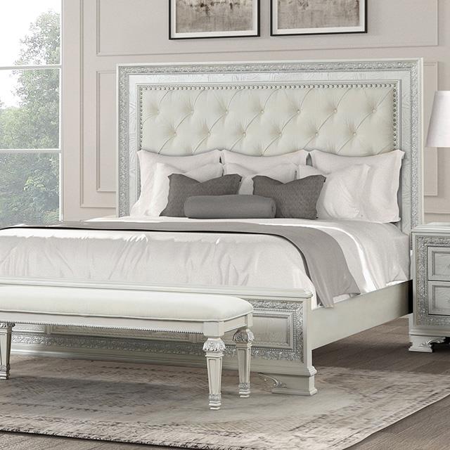  Furniture of America Stella Mia FM70000WH-Q-F-BED Queen Bed IMAGE 1