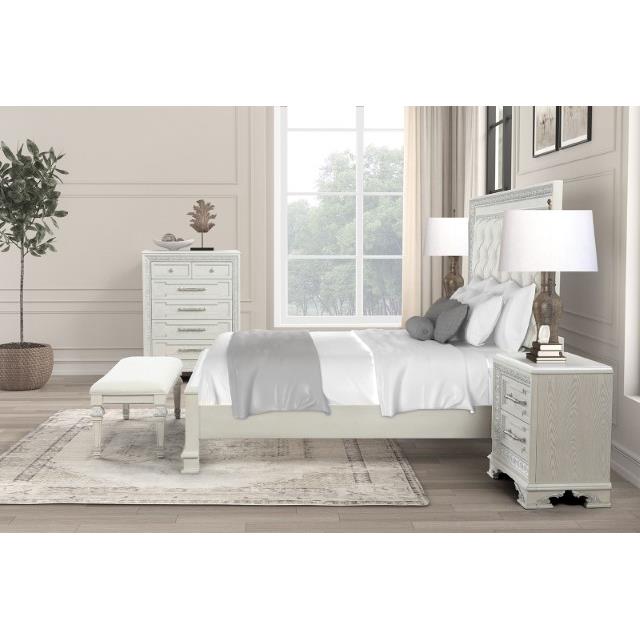  Furniture of America Stella Mia FM70000WH-Q-F-BED Queen Bed IMAGE 4