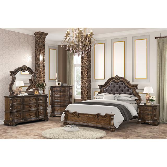  Furniture of America Leovanni FM70003DB-EK-F-BED King Bed IMAGE 2