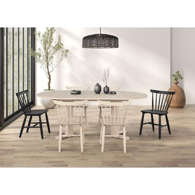  Furniture of America Hines FM3101NT-OT-7PC-NT 7 Pc Dining Table Set IMAGE 2