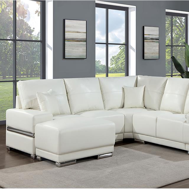  Furniture of America Althea CM6410WH-AC Armless Chair IMAGE 2