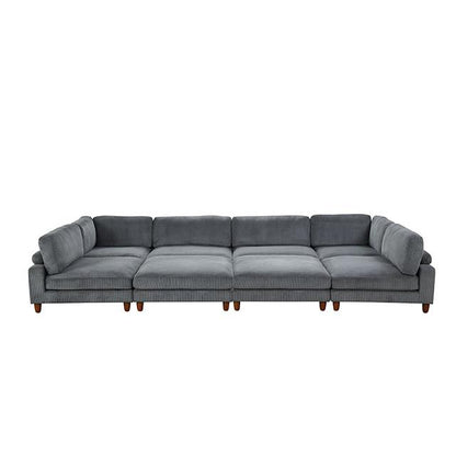  Furniture of America Dagenham FM6800GY-B Sectional IMAGE 2