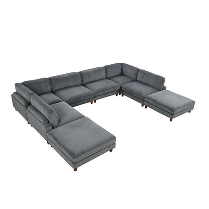  Furniture of America Dagenham FM6800GY-B Sectional IMAGE 3