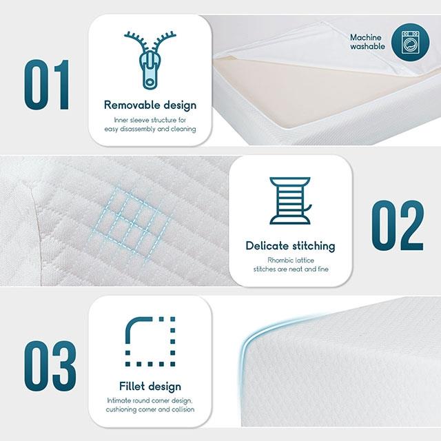  Furniture of America Artemisia DM510-Q-EU 6" Queen Memory Foam Mattress IMAGE 5