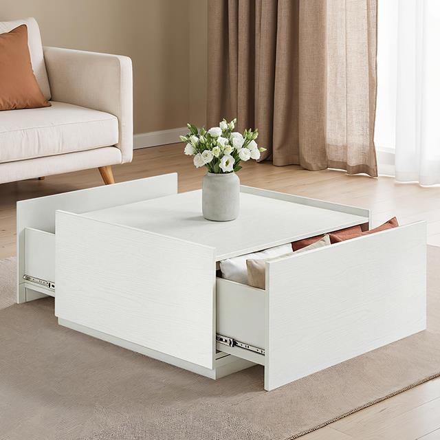  Furniture of America Hyde SL4200WH-C Coffee Table IMAGE 1