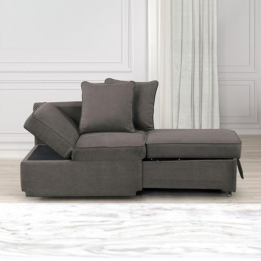 Furniture of America Woburn FM6962GY Convertible Chair IMAGE 1