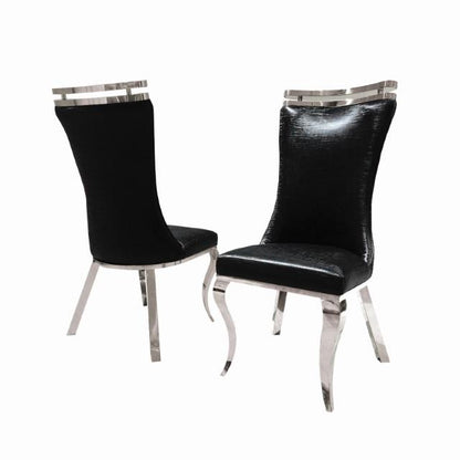  Furniture of America Palazzo FM33010BK-SC-2PK Set Of 2 Chair IMAGE 3