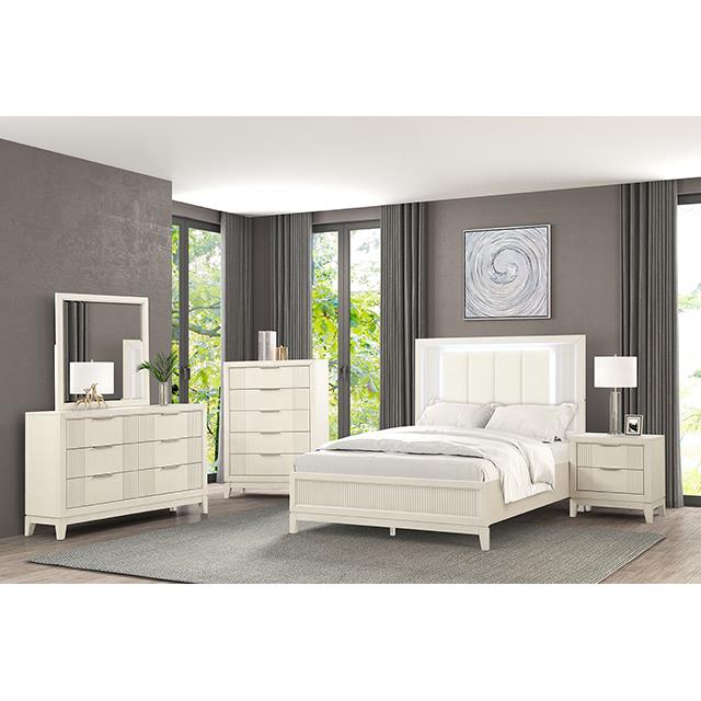  Furniture of America Isadore FM7700WH-Q-BED Queen Bed IMAGE 2