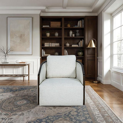  Furniture of America Zebina FM-AC6014WH-SW Swivel Chair IMAGE 2