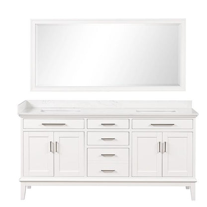  Furniture of America Almeria TM-CT005WH-72+05WH+M Vanity Set with Mirror IMAGE 10