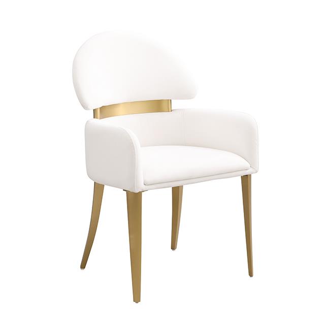  Furniture of America Northam FM37005WH-AC-2PK Set Of 2 Arm Chair IMAGE 2