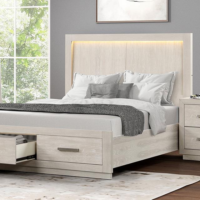  Furniture of America Wellingborough FM7703AK-Q-BED Queen Bed IMAGE 1