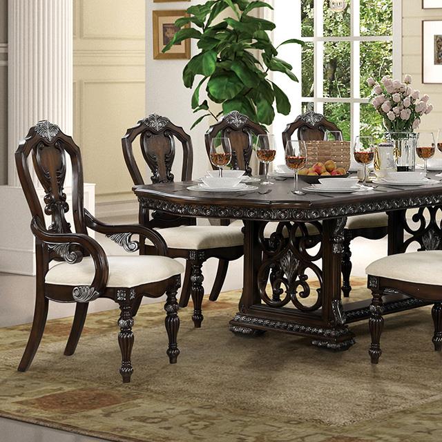  Furniture of America Promenade FM31002DB-T-TABLE Dining Table IMAGE 8