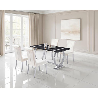  Furniture of America Horley FM37010SV-T60-5PC 5 Pc Dining Table Set IMAGE 2
