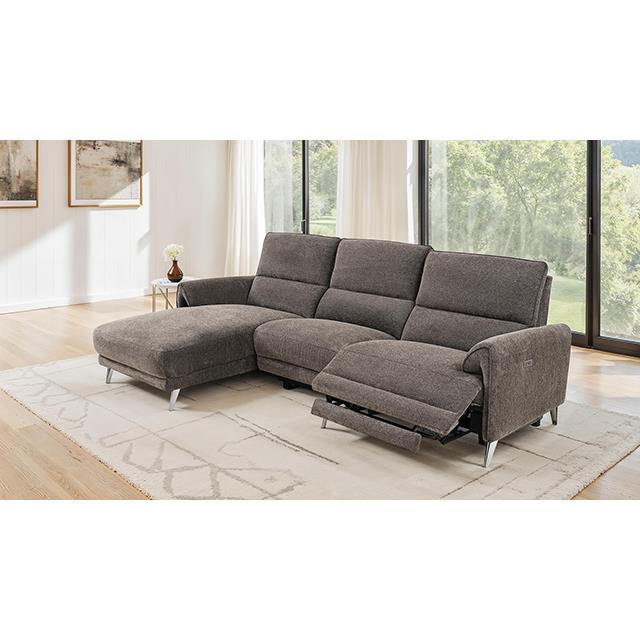  Furniture of America Brande CM9938BR-SECT-PM-L Power Sectional IMAGE 2