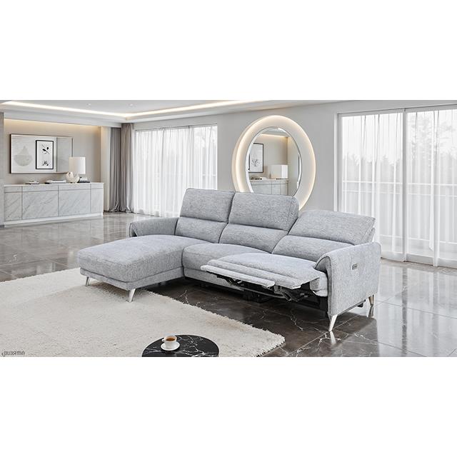  Furniture of America Brande CM9938GY-SECT-PM-L Power Sectional IMAGE 2