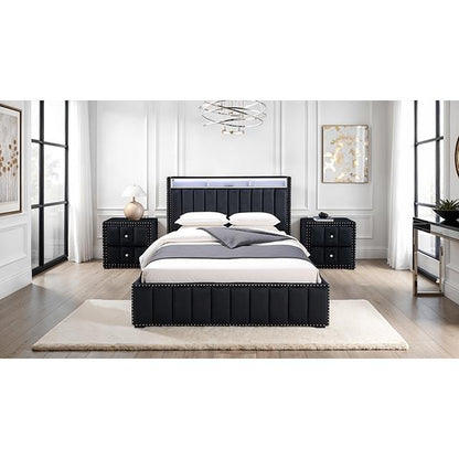  Furniture of America Farese SL7001BK-N Nightstand IMAGE 2