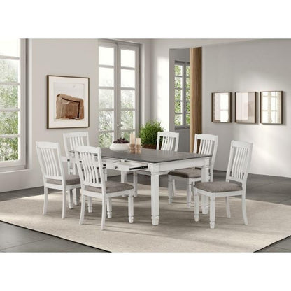  Furniture of America Pendola FM3427WH-T-7PC 7 Pc Dining Table Set IMAGE 1