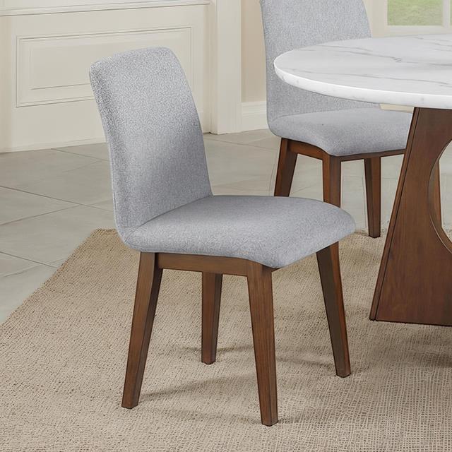  Furniture of America Ostbirk FM37011WN-SC-2PK Set Of 2 Side Chair IMAGE 1