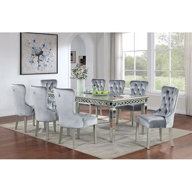 Furniture of America Adalia CM3241SV-T-7PC 7 Pc Dining Table Set IMAGE 2