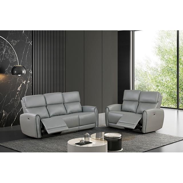  Furniture of America Schlieren FM6012GY-CH-PM Power Recliner IMAGE 2