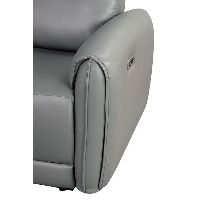  Furniture of America Schlieren FM6012GY-CH-PM Power Recliner IMAGE 5