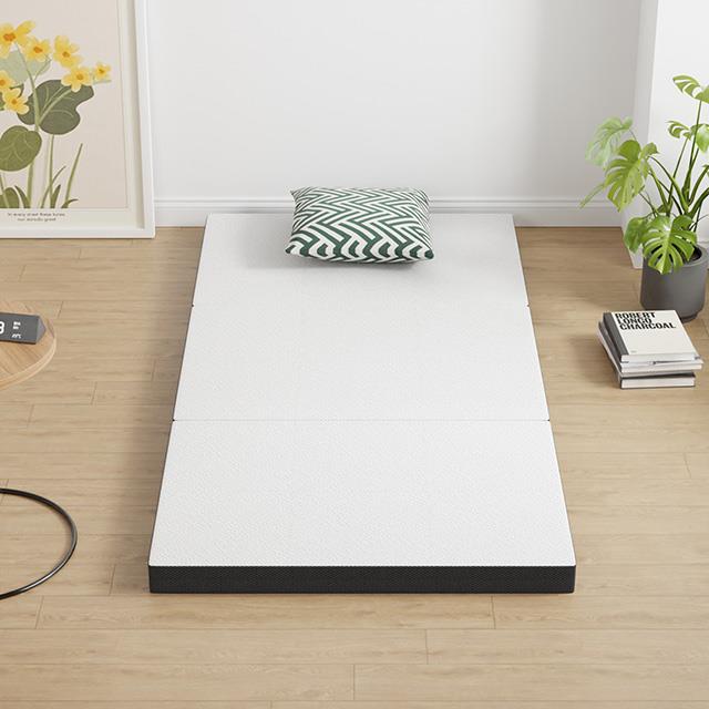  Furniture of America Hollyhock DM1004-T 4" Twin Tri-Fold Memory Foam Topper IMAGE 2