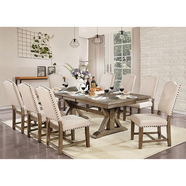  Furniture of America Julia CM3014T-9PC 9 Pc Dining Table Set IMAGE 1