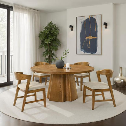  Furniture of America Orsino FM32008WN-RT-5PC 5 Pc Dining Table Set IMAGE 2