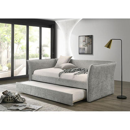  Furniture of America Yuri FM1203GY-BED Twin Daybed with Trundle IMAGE 2
