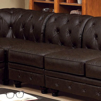  Furniture of America Stanford CM6270BR-CH Armless Chair IMAGE 1
