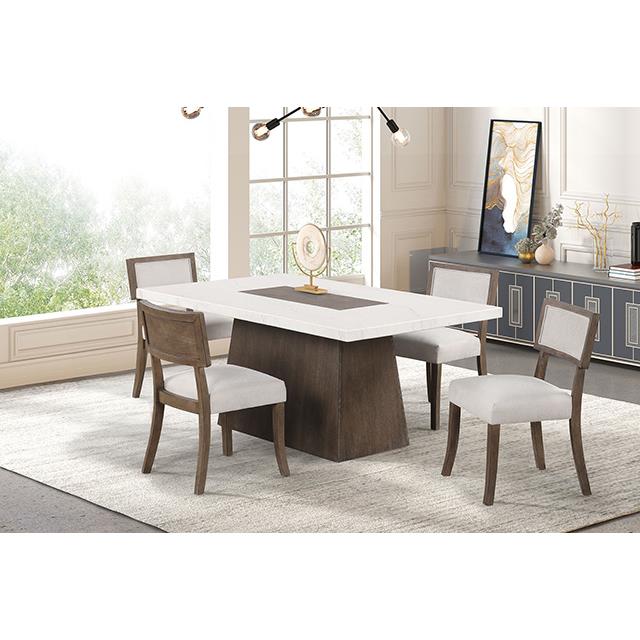  Furniture of America Grasten FM3332DB-T-5PC 5 Pc Dining Table Set IMAGE 1