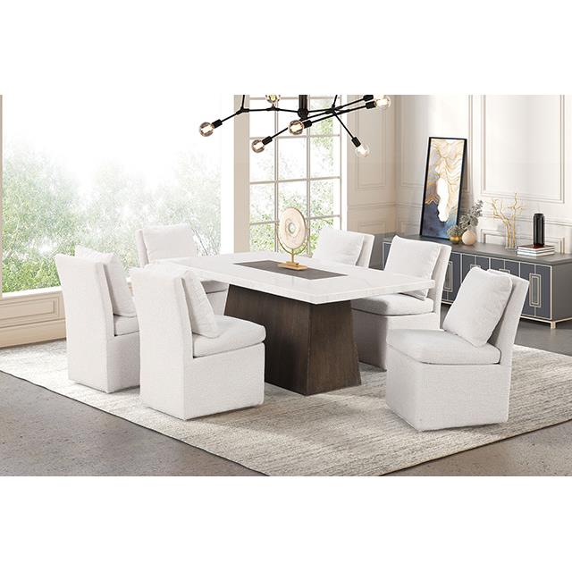  Furniture of America Grasten FM3332DB-T-5PC 5 Pc Dining Table Set IMAGE 2