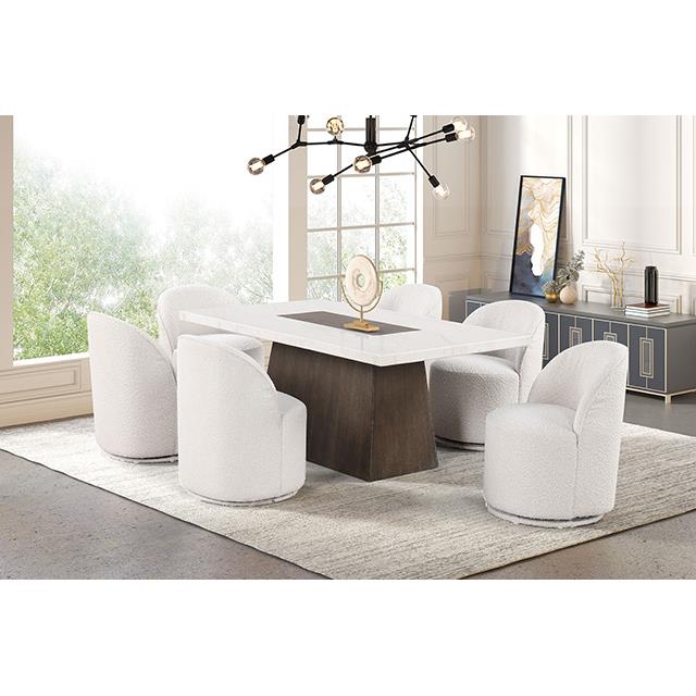  Furniture of America Grasten FM3332DB-T-5PC 5 Pc Dining Table Set IMAGE 3