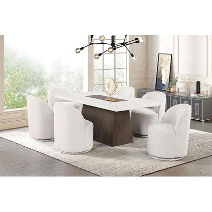  Furniture of America Grasten FM3332DB-T-5PC 5 Pc Dining Table Set IMAGE 3