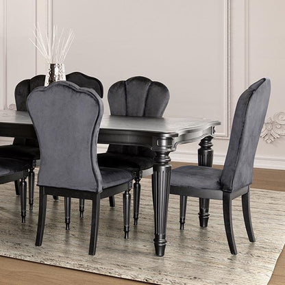  Furniture of America Melodi Parc FM3416BK-T-7PC 7 Pc Dining Table Set IMAGE 7