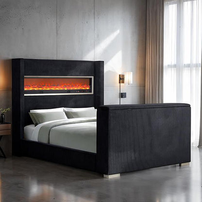  Furniture of America Sumter FM74004BK-EK-BED King Bed IMAGE 1