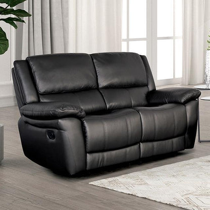  Furniture of America Glarus FM69003BK-LV-M Loveseat Manual Recliner IMAGE 1