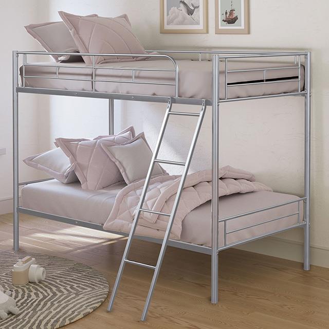  Furniture of America Hector FM-BK903SV-TT Twin/Twin Metal Bunkbed IMAGE 1