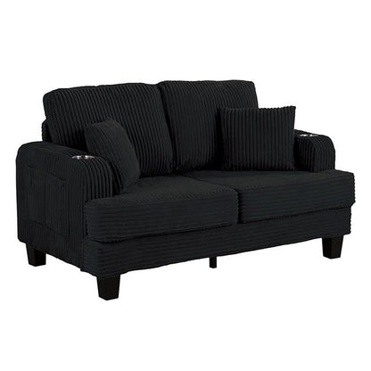  Furniture of America Moretaine SL6932BK-LV-PK Loveseat IMAGE 3
