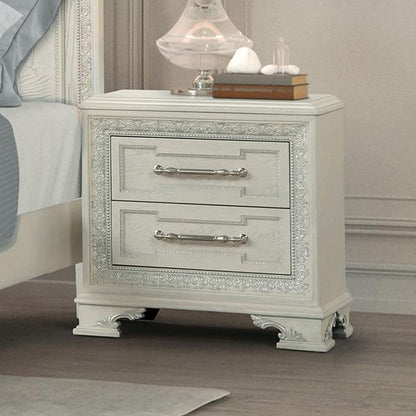  Furniture of America Stella Mia FM70000WH-N Nightstand IMAGE 1