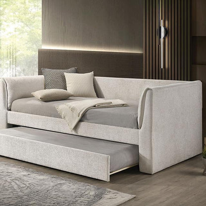  Furniture of America Upney FM1204WH-BED Twin Daybed with Trundle IMAGE 1
