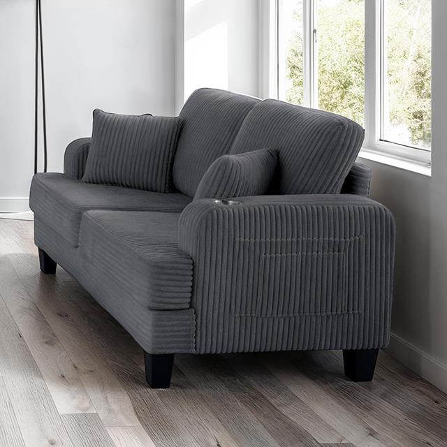  Furniture of America Moretaine SL6932DG-LV-PK Loveseat IMAGE 1