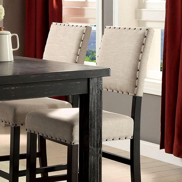  Furniture of America Sania CM3324BKPT54-3564G-7 7 Pc Counter Height Table Set IMAGE 4
