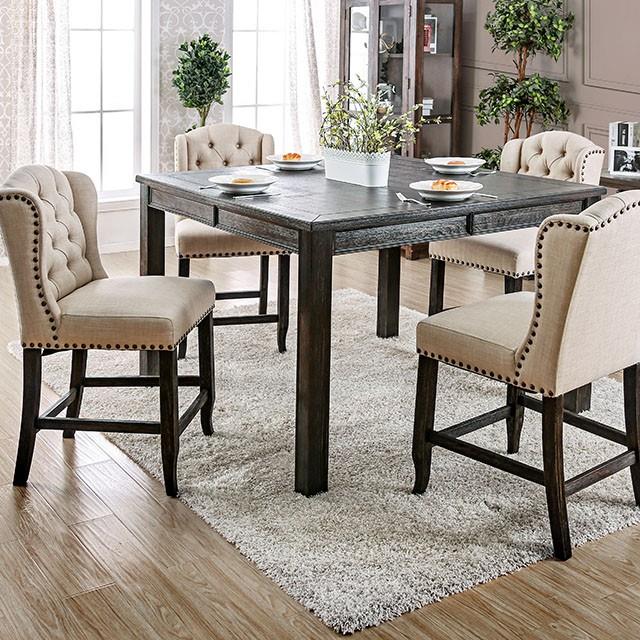  Furniture of America Sania CM3324BKPT54-3564G-7 7 Pc Counter Height Table Set IMAGE 9