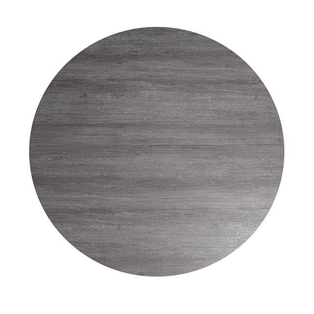  Furniture of America Oberto SL3406GY-RT Round Dining Table IMAGE 4