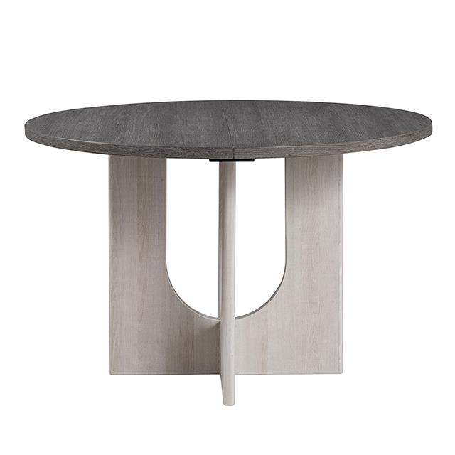  Furniture of America Oberto SL3406GY-RT Round Dining Table IMAGE 5